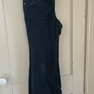 White House Black Market Black Washed Denim Jeans - Wide Leg